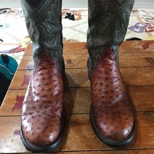 Men’s Full Quill Ostrich Ariat Boots 10Ee